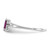 10k White Gold Polished Genuine Rhodolite Garnet Birthstone Ring 10XBR195