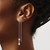 Sterling Silver Rhodium-plated CZ Threader Earrings QE14955