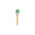 10k 1.5mm Set Of 3 CZ Nose Studs 10BD101