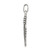 Sterling Silver Antiqued Feather Charm QC3915