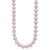 Sterling Silver Rh-plated 9-10mm Purple FW Cultured Pearl Necklace QH4761-20