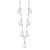 Sterling Silver RH-plated 7x8mm White Teardrop FWC Pearl Necklace QH5425W-17.5