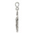 Sterling Silver Antiqued Crucifix Charm QC7340