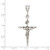 Sterling Silver Antiqued Crucifix Charm QC7340