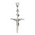 Sterling Silver Antiqued Crucifix Charm QC7340