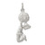 Sterling Silver Cheerleader Charm QC746