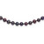 Sterling Silver Rhod-plated 5-6mm Black FWC Pearl Necklace QH5153-20