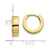 10K Hinged Hoop Earrings 10TM632
