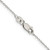 Sterling Silver 1mm Cable Chain QCL025-24