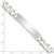 Sterling Silver Curb Link ID Bracelet QID200-8.5
