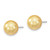 Majestik Sterling Silver Rhodium-plated 10-11mm Yellow Imitation Shell Pearl Stud Earrings QMJE10Y