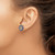 Sterling Silver Rhodium Created Sapphire Earring Jacket QJ116SEP
