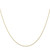 10k .5mm Carded Cable Rope Chain 10K5RY-18