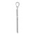 Sterling Silver Rhodium-plated Polished Cross Pendant QC9031