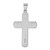 Sterling Silver Rhodium-plated Polished Cross Pendant QC9031