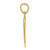 10k Italian Horn Pendant 10K5926