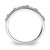 Sterling Silver Rhodium Plated Fancy Diamond Band QDX144-6