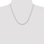 Sterling Silver 3.15mm D/C Flat Anchor Curb Chain QFAN080-20