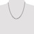 Sterling Silver 4mm Beveled Curb Chain QFB100-20