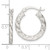 Sterling Silver Polished and Textured Twisted Hoop Earrings QE15889