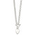 Sterling Silver Engraveable Heart Disc on Fancy Link Toggle Necklace QG1150-18