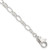 Sterling Silver 9inch Solid Polished Fancy Link Anklet QG1178-9