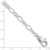Sterling Silver 9inch Solid Polished Fancy Link Anklet QG1178-9