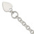 Sterling Silver Engraveable Heart Disc on Fancy Link Toggle Bracelet QG1161-8.75