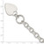 Sterling Silver Engraveable Heart Disc on Fancy Link Toggle Bracelet QG1161-8.75
