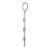 Sterling Silver Rhodium-plated Crystal Family Pendant QMP13/4SS