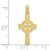 10k Reversible GOD IS LOVE Celtic Cross Pendant 10C3802