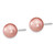 Sterling Silver RH 10-11mm Wht/Pink/Blk Imit. Shell Pearl Earring Set QE12882SET