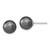 Sterling Silver RH 10-11mm Wht/Pink/Blk Imit. Shell Pearl Earring Set QE12882SET