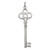 Sterling Silver Rhodium-plated Key Pendant QP1520