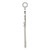 Sterling Silver Rhodium-plated Key Pendant QP1520