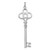 Sterling Silver Rhodium-plated Key Pendant QP1520