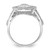Brilliant Embers Sterling Silver Rhodium-plated 51 Stone Fancy Micro Pav CZ Ring QMP921-6