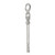 Sterling Silver Rhodium-plated Key Pendant QP1533