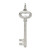 Sterling Silver Rhodium-plated Key Pendant QP1533