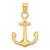 10k 3-D Anchor Pendant 10C3345