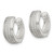 Sterling Silver CZ Hinged Hoop Earrings QE13728