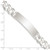 Sterling Silver Curb Link ID Bracelet QID201-7.5