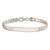 Sterling Silver Curb Link ID Bracelet QID197-7.5