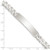 Sterling Silver Curb Link ID Bracelet QID199-7.5