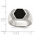 Sterling Silver Rhodium-plated Men's CZ and Onyx Ring QR1280-10