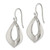 Sterling Silver Polished Teardrop Dangle Earrings QE12058