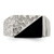 Sterling Silver Rhodium-plated Men's Onyx Ring QR1275-10