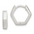 Sterling Silver Striped Hinged Hoop Earrings QE3444