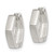 Sterling Silver Striped Hinged Hoop Earrings QE3444