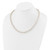 Sterling Silver Rhodium 7-8mm White Freshwater Cultured Pearl Necklace QH4778-18
